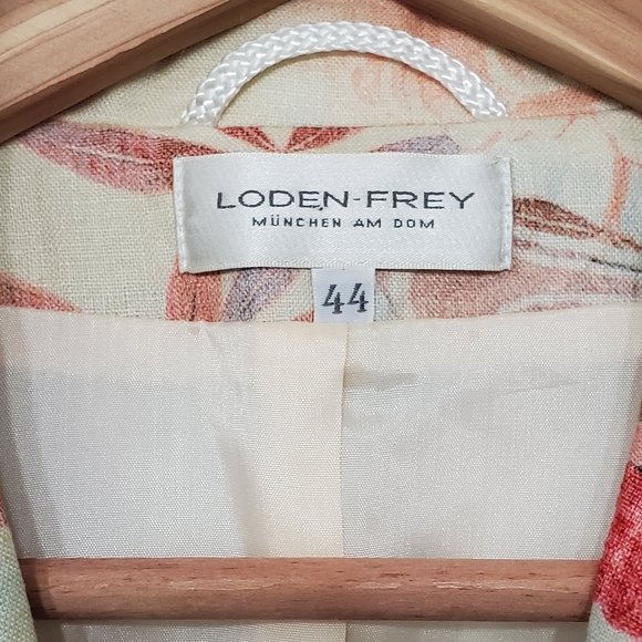 LODEN-FREY Munchen Am Dom Floral Linen Blazer - Picture 2 of 6